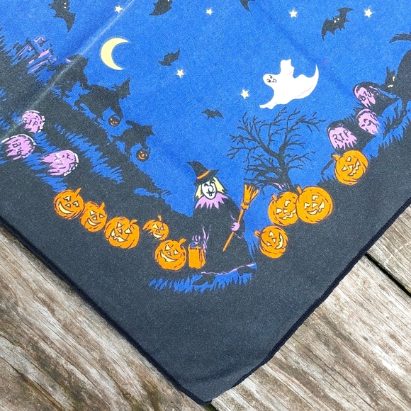 Vintage 10pc. Cotton Halloween Napkin Set! - Picture 2 of 6